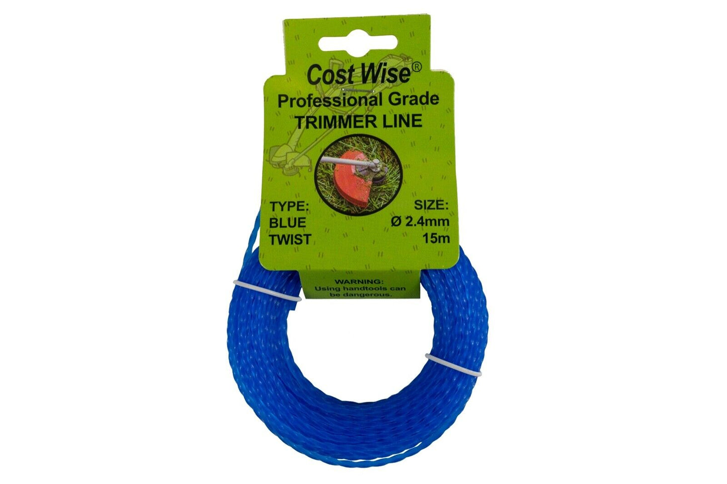 BLUE Twist Strimmer Line, Strong 15M For Petrol Strimmers, up to 3MM THICK!