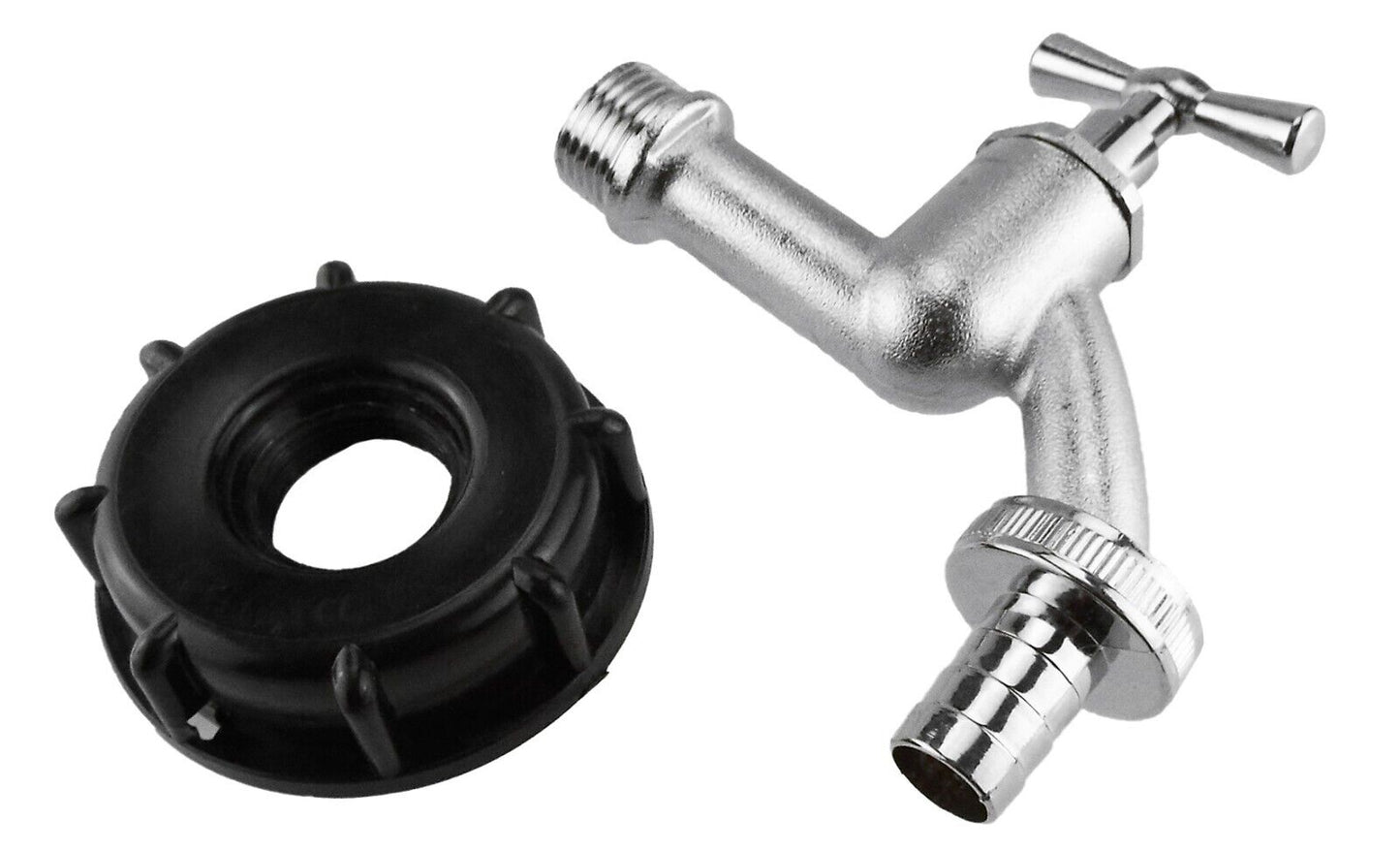 IBC TANK ADAPTER S60X6 COARSE THREAD 3/4" BIB TAP HOSETAIL WATER TANK OUTLET