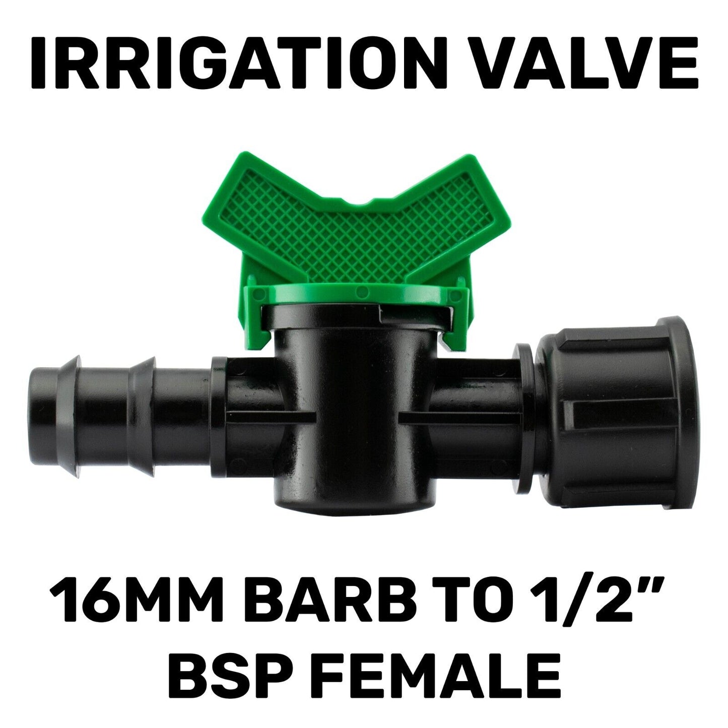 Water Butt Adapter Valve Outlet 1/2" BSP to 13/16mm LDPE 1/2" Porous Connector