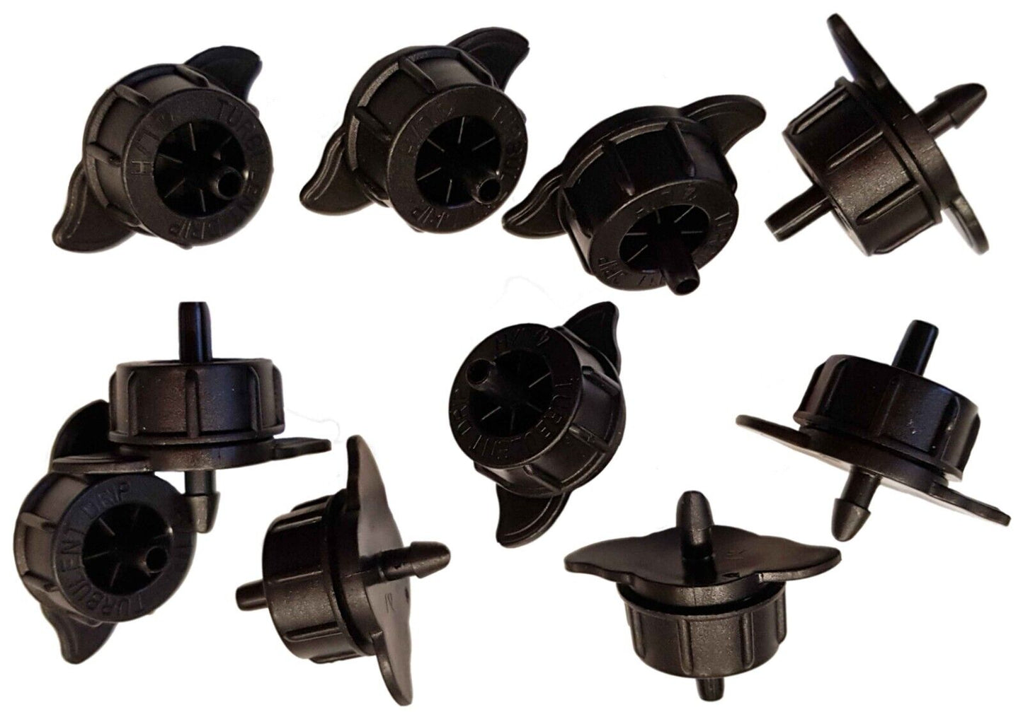 10 x Automatic Garden Irrigation Turbo Turbulent Dripper Emitters, 2 - 16L/hr