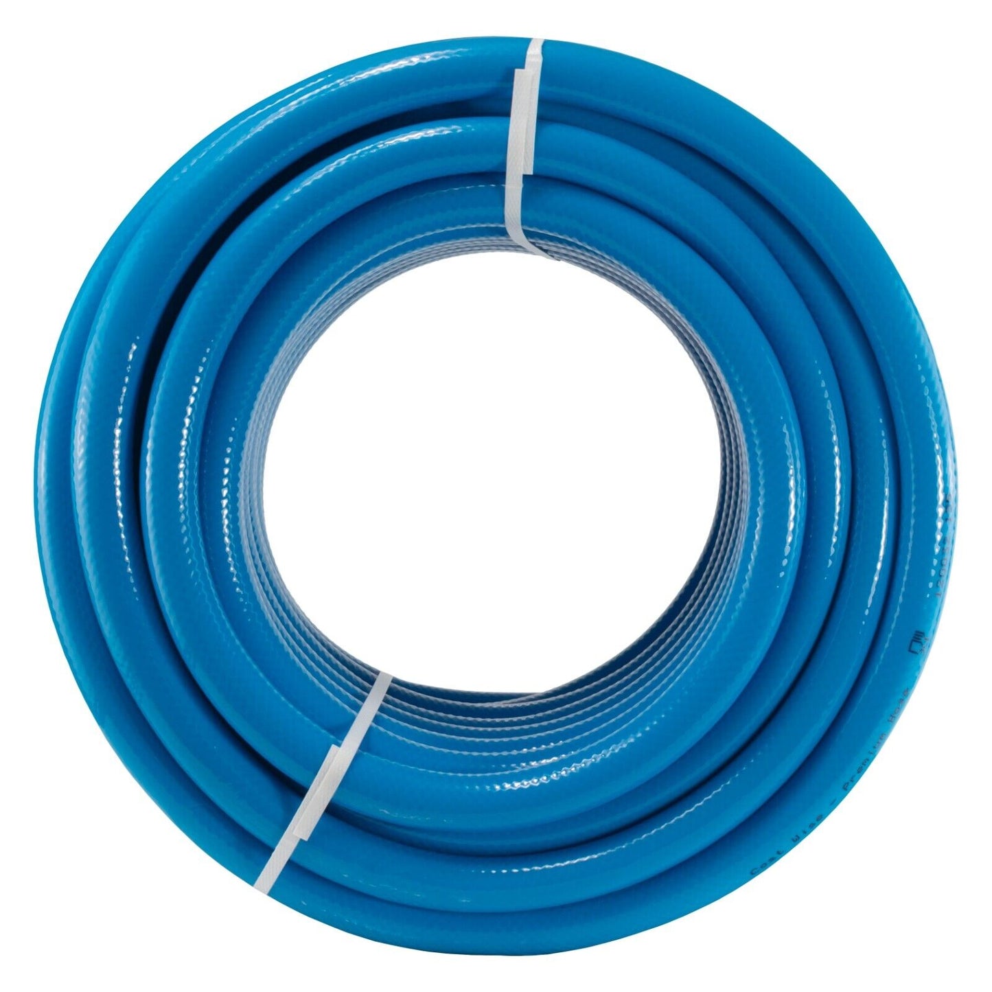 Blue Garden Hose Pipe Reel Reinforced 4-LAYER Outdoor HOSEPIPE 10M +2 Connectors