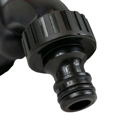 IBC 1/2" BSP Extender Fitting with Black Orange Dial Butterfly Tap Quick Connect