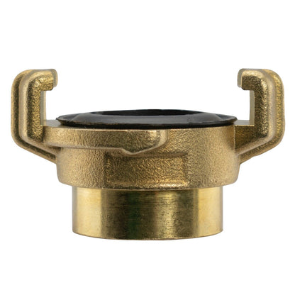 20mm MDPE Water Pipe Fitting Metal Stop Valve, GEKA Connector, Hose Outlet BRASS