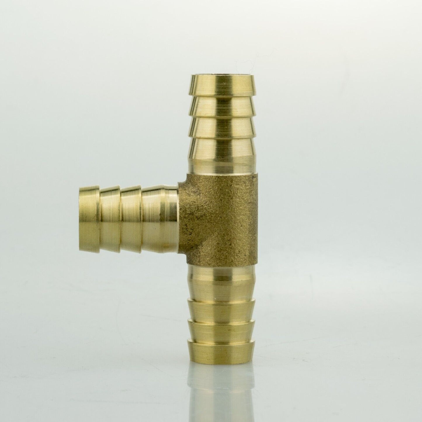 Solid BRASS Hose Tail Tee Splitter Connectors for Air, Gas, Water, Fuel Pressure