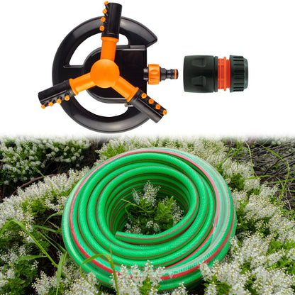 Automatic Garden Lawn Sprinkler Plants Water Spray Rotating Pipe Connection Kit