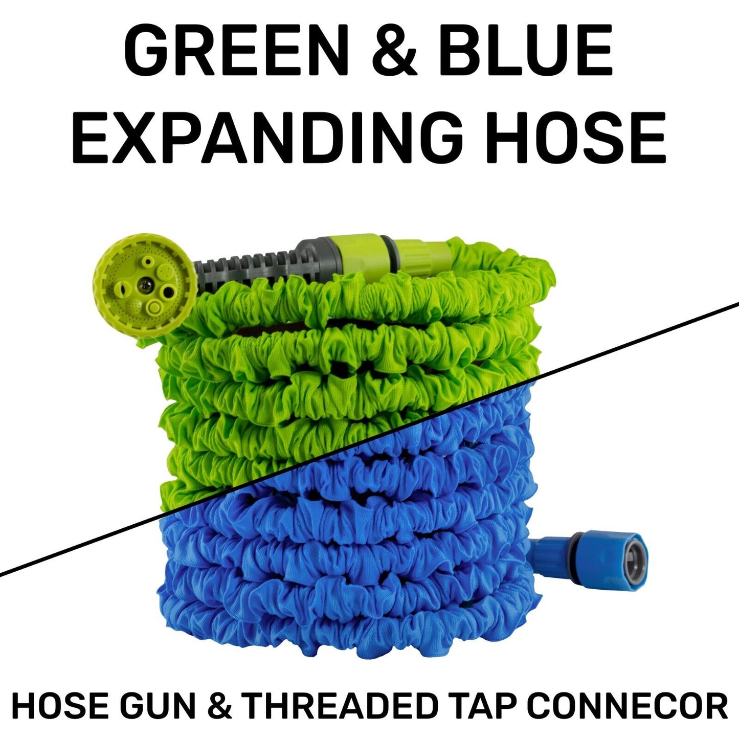 Expandable Garden Hose Pipe Anti Kink With 7 Function Water Spray Gun Magic Hose