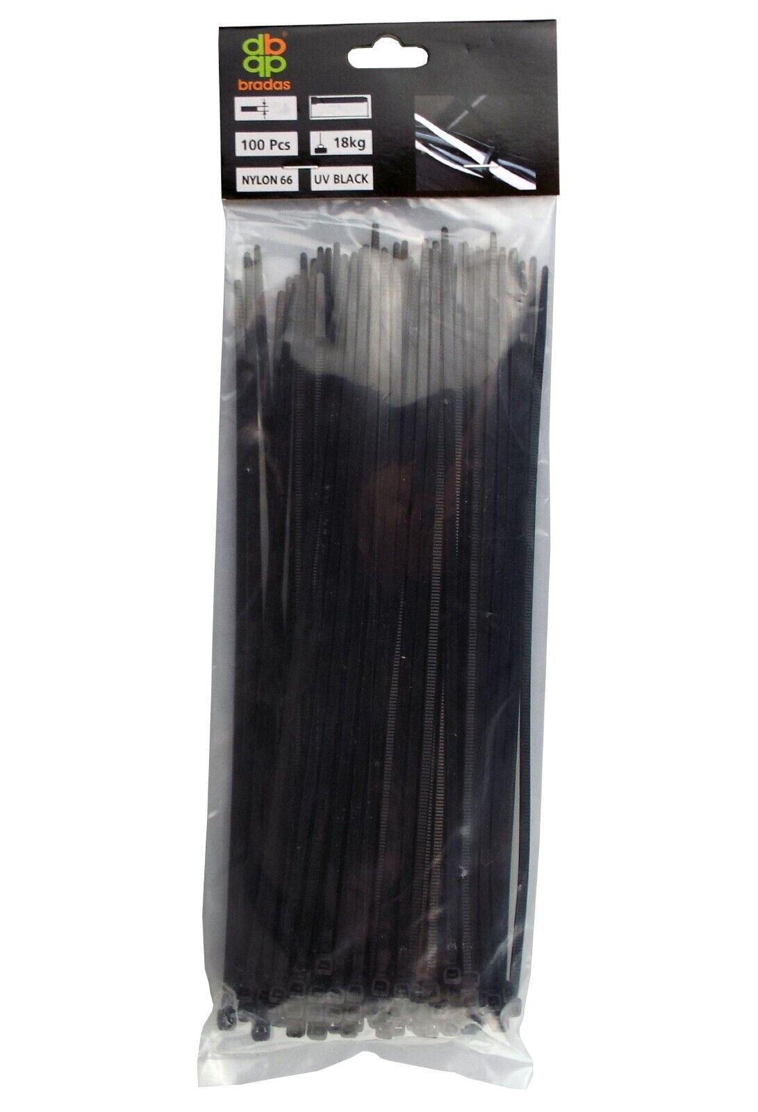 100 Long Cable Wire Zip Ties 4.8mm x 250mm 25cm THICK Wrap Black or Neutral 18KG