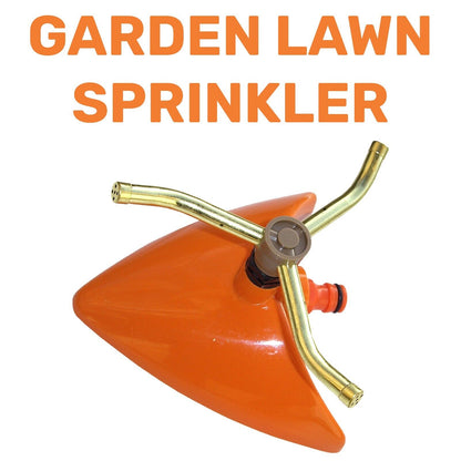 Rotating Small Lawn Orange Leaf Style Sprinkler Garden Plants Watering Spinning