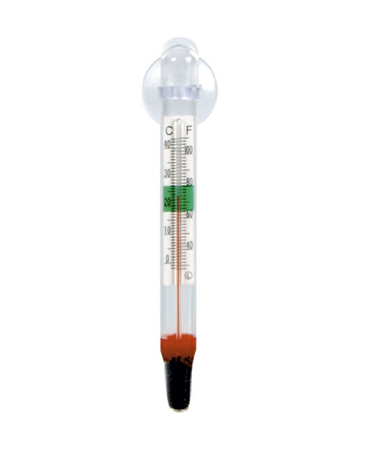 Submersible Glass Thermometer 0~40°C + Sucker TROPICAL Aquarium FISH Tank