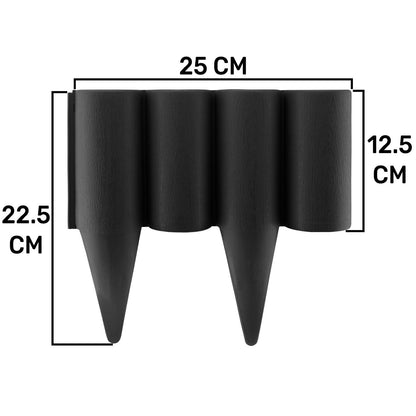 Garden Lawn, Grass, Plants Path Palisade Wood Effect Border Edging 10m length