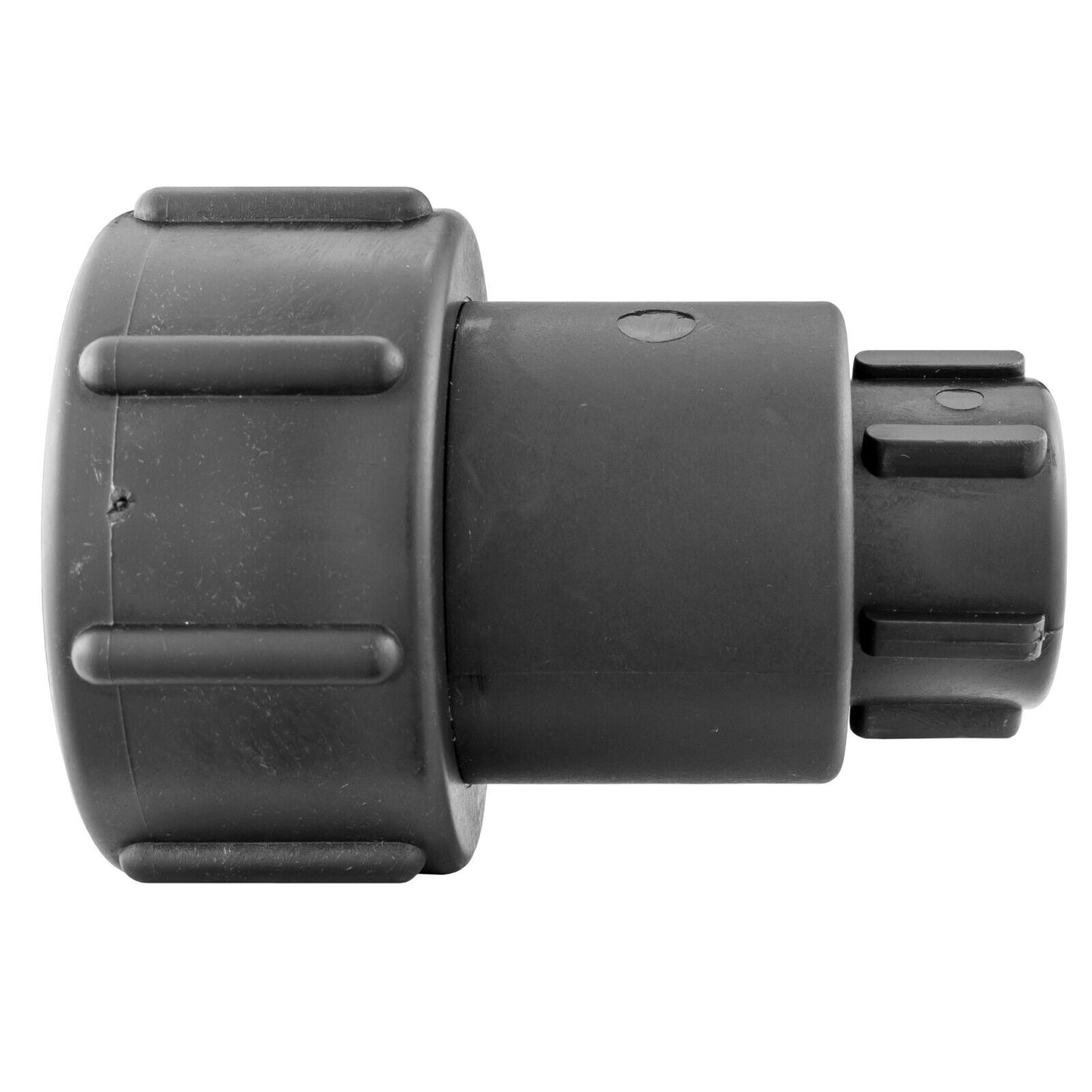 IBC TANK ADAPTER S60X6 60MM COARSE THREAD DOUBLE GARDEN TAP QUICK CONNECT OUTLET