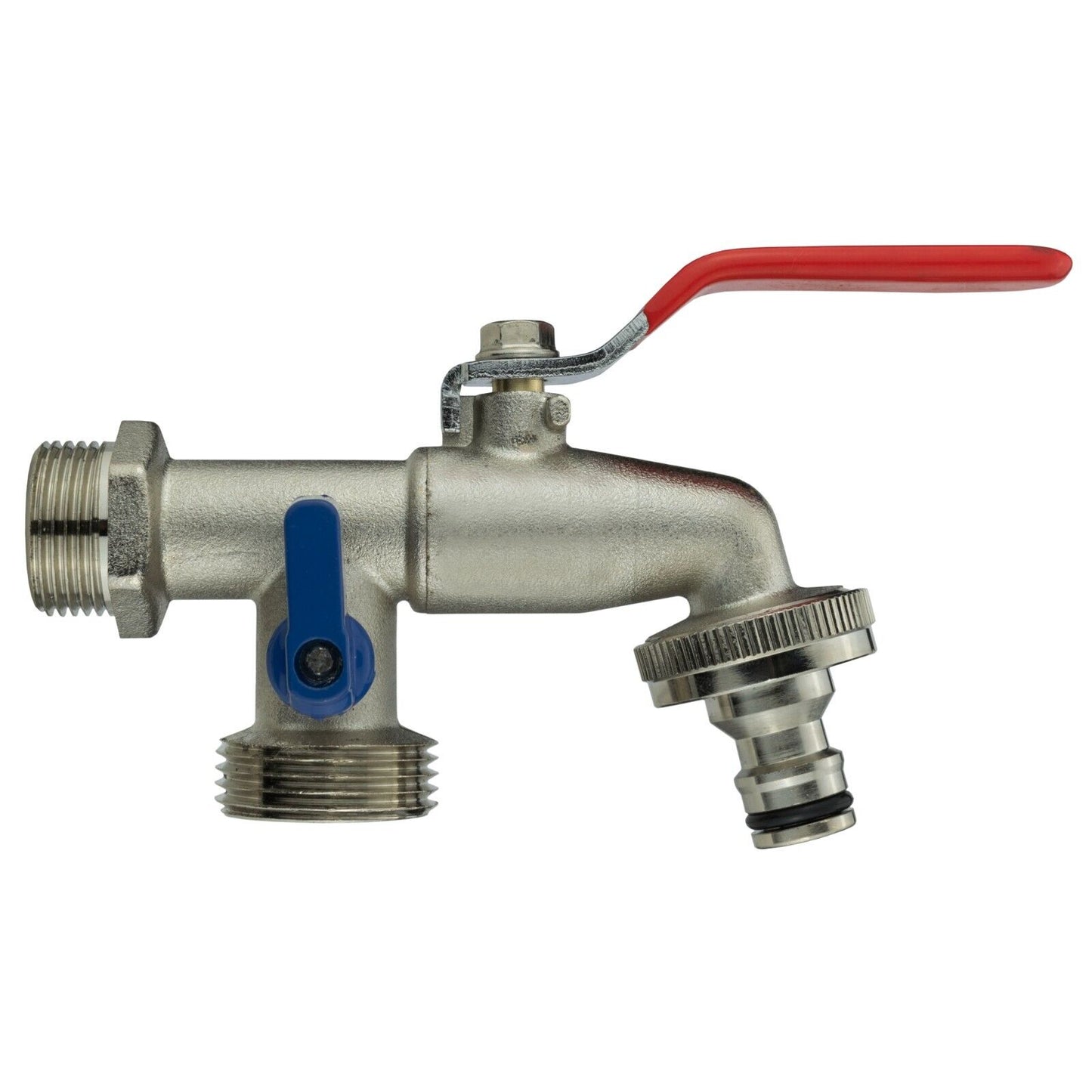 IBC Swivel Extender 3/4" BSP with Double Lever Valve Tap with Click Lock Fitting