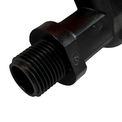 IBC 1/2" BSP Extender Fitting with Black Orange Dial Butterfly Tap Quick Connect