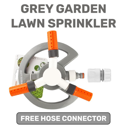 Garden Lawn Plants Water Automatic Sprinkler Spray Rotating 360 + FREE CONNECTOR