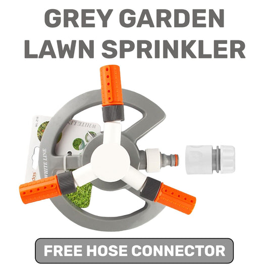 Garden Lawn Plants Water Automatic Sprinkler Spray Rotating 360 + FREE CONNECTOR