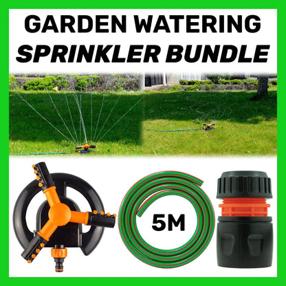 Automatic Garden Lawn Sprinkler Plants Water Spray Rotating Pipe Connection Kit