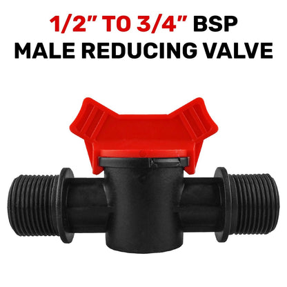 Garden Irrigation 13mm/16mm Barb, 1/2", 3/4" BSP Male & Female Plastic Valves