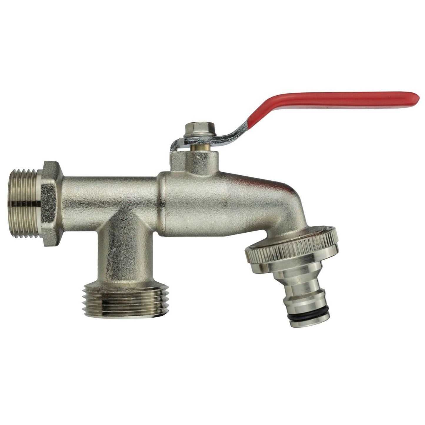 IBC Swivel Extender 3/4" BSP with Double Lever Valve Tap with Click Lock Fitting