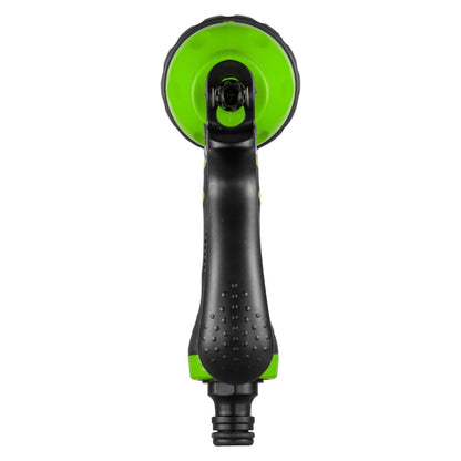 Multi-Pattern Water Sprayer Hose Gun, 8 Spray Options - Green & Black