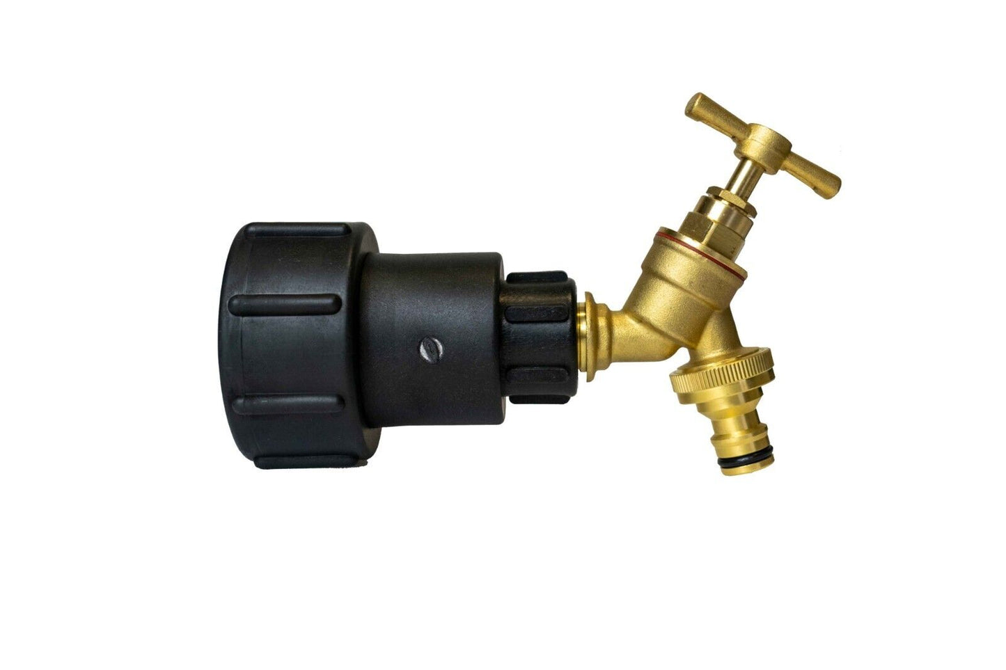 IBC TANK ADAPTER S60X6 60MM COARSE THREAD BRASS GARDEN TAP & 1/2" HOSE OUTLET