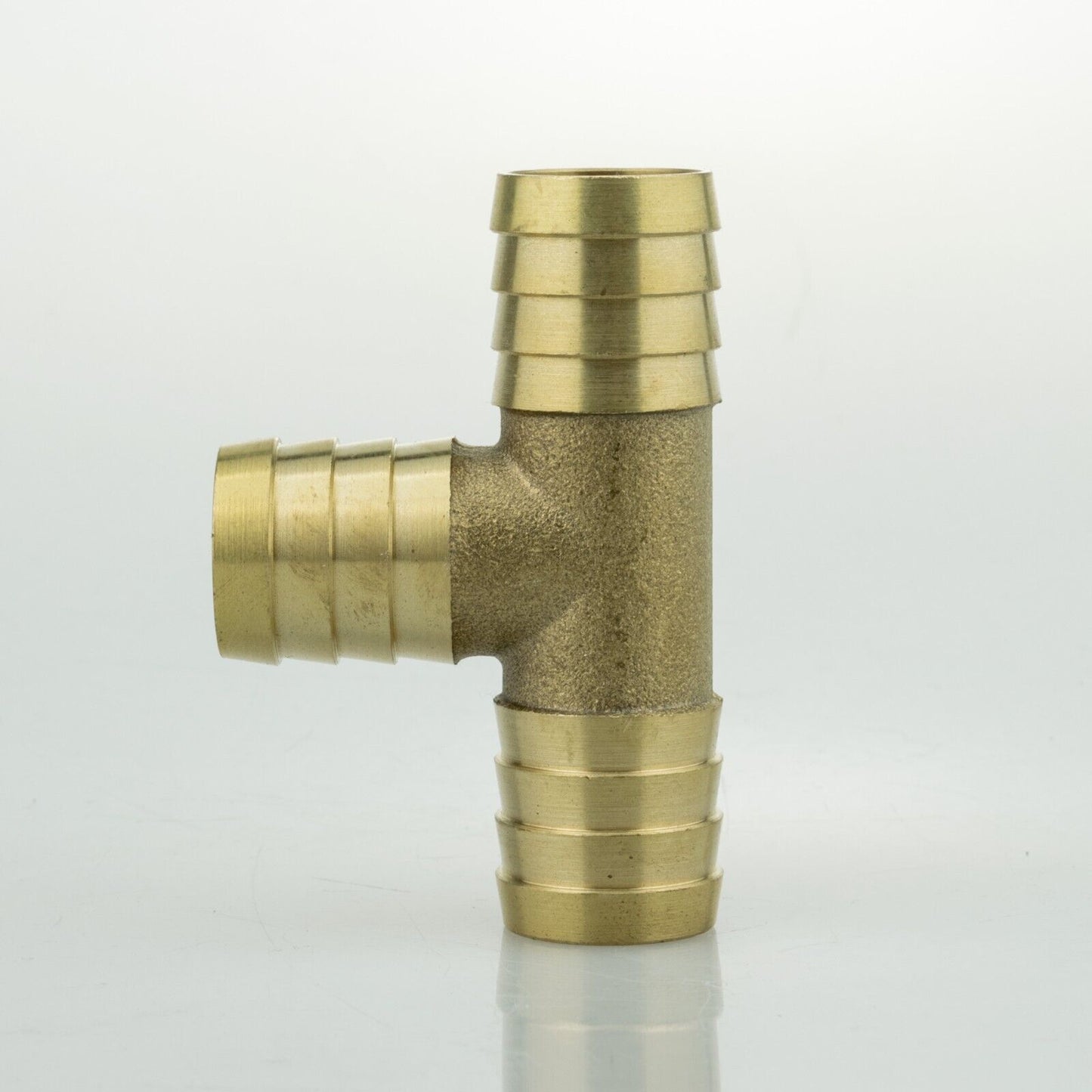 Solid BRASS Hose Tail Tee Splitter Connectors for Air, Gas, Water, Fuel Pressure