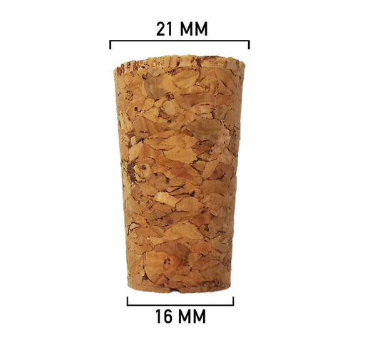 Small 16mm Cork Bung for Demijohns/ Carboys, Wine Making, Home Brew, Wine Bottle