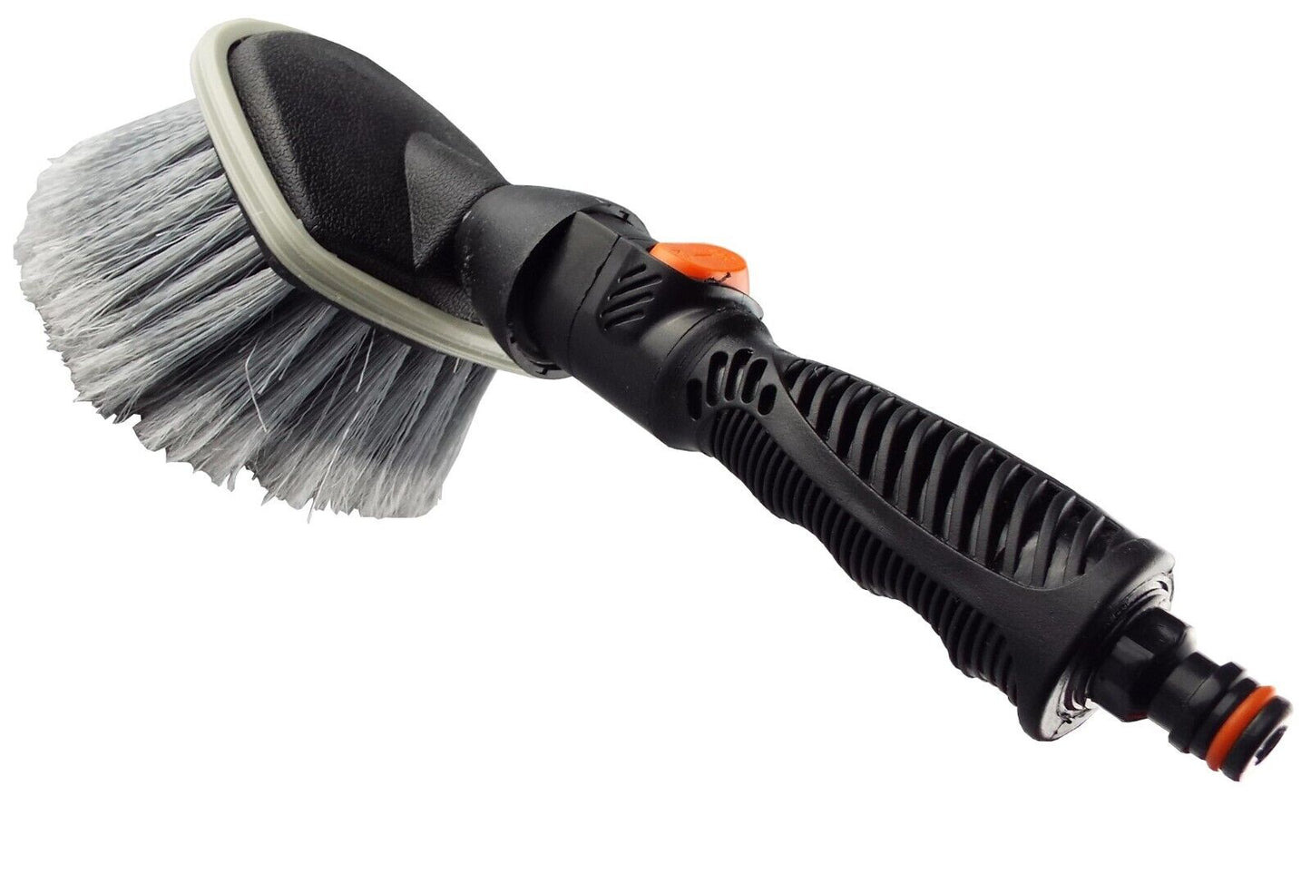 Car Cleaning Washing Soft Soap Brush Quick Garden Hose Connection Rubber Grip