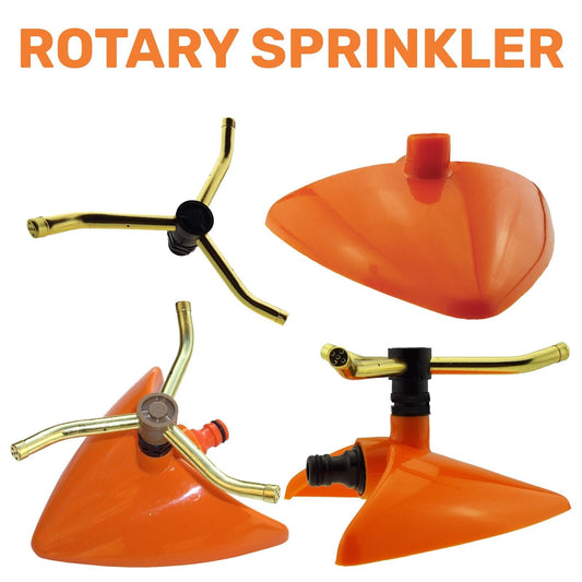 Rotating Small Lawn Orange Leaf Style Sprinkler Garden Plants Watering Spinning