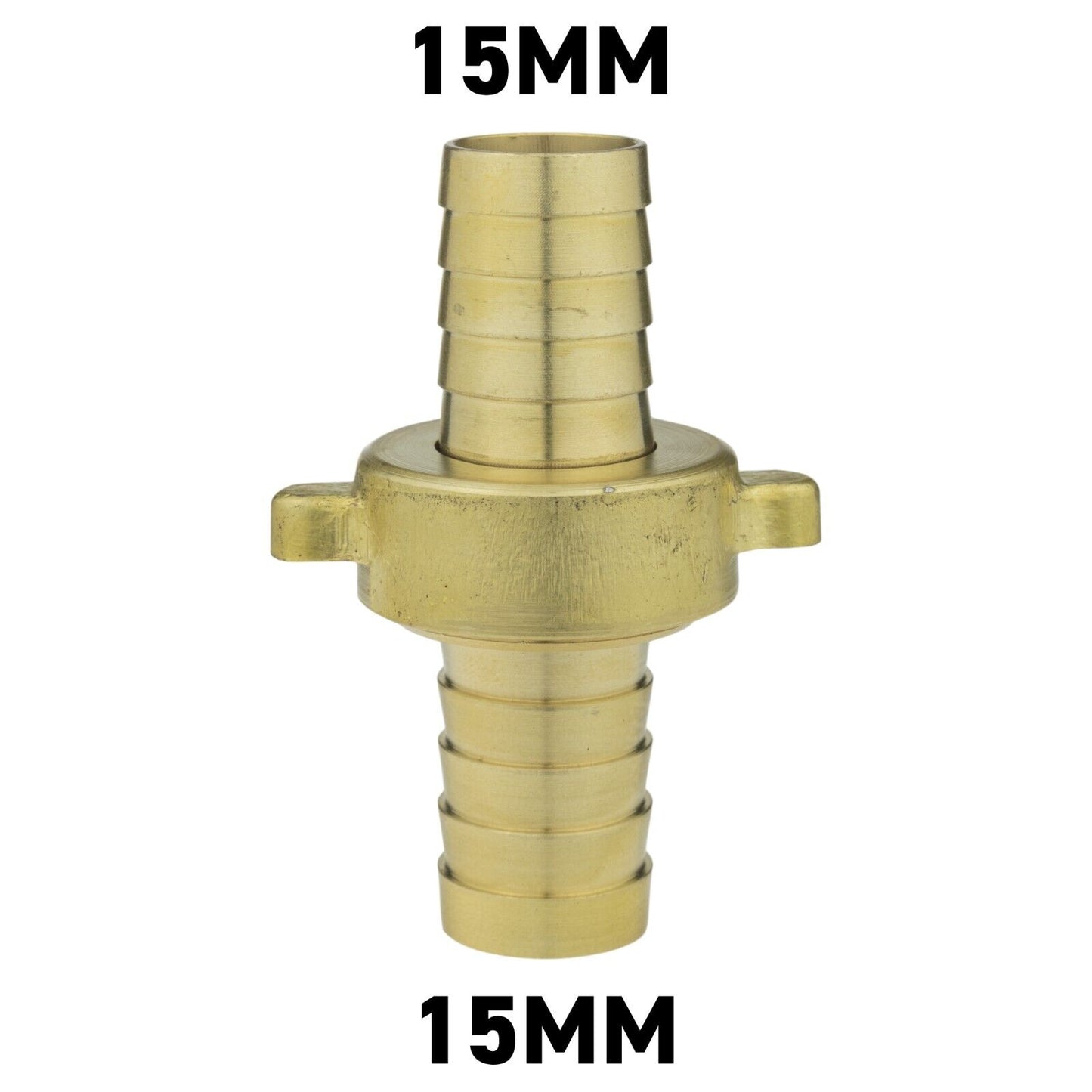 Straight Swivel Metal Brass Hose Joiner Barb Connector Air Fuel Water Pipe Tubes