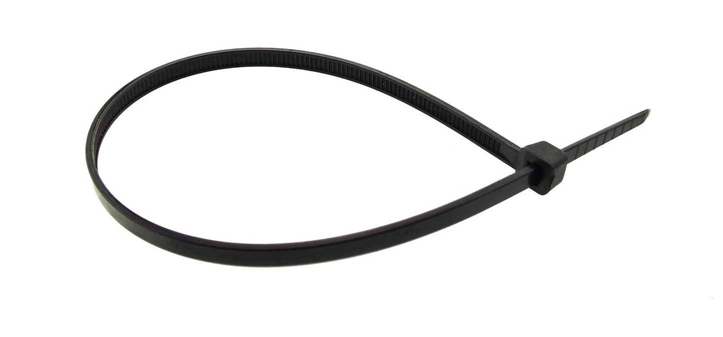 3.6mm x 200mm Long 20cm Cable Wire PC Zip Tie Wraps Black or Neutral 18KG Thick