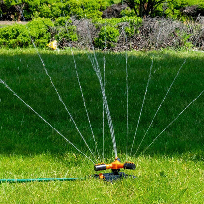 Garden Lawn Plants Water Automatic Sprinkler Spray Rotating 360 + FREE CONNECTOR