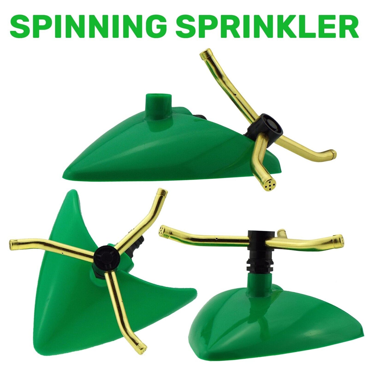 Rotating Small Lawn Green Leaf Style Sprinkler Garden Plants Watering Spinning