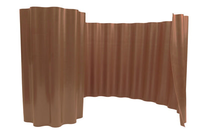 Garden LAWN Border Edging & Wall, 9M Long Separator, 10-25cm Height - BROWN