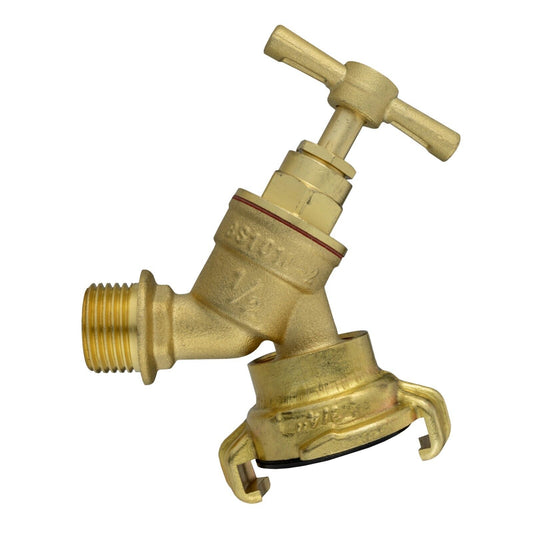 1/2" Solid Brass Outdoor Garden Tap Hose Union Bib Tap GEKA Hose Outlet Adapter