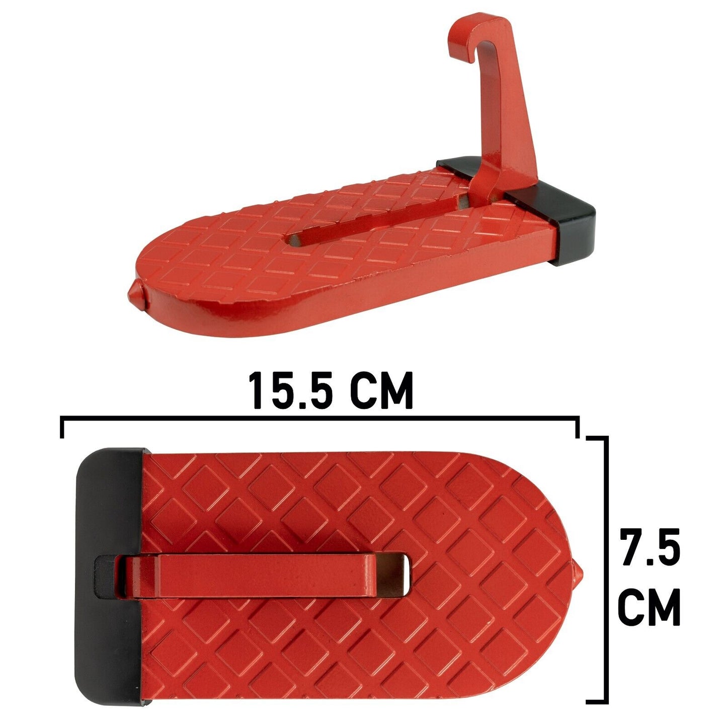 Red Folding Car Door Latch Hook Step up Mini Foot Pedal Ladder Car Roof Tool UK