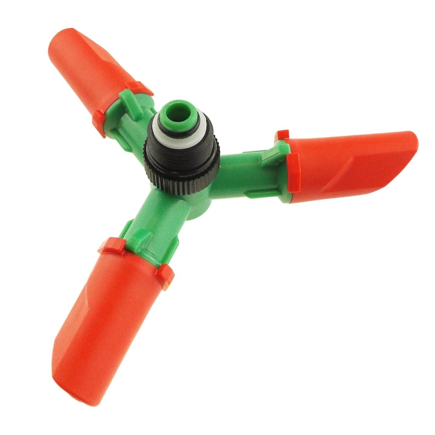 Lawn Sprinkler Garden Watering 6" Adjustable Spinning 360 Automatic 3-ARM Green