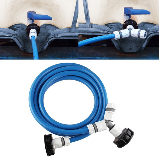 Join 2 IBC Water Tanks Connection Kit S60X6 Course Thread, Water Pipe + Fittings