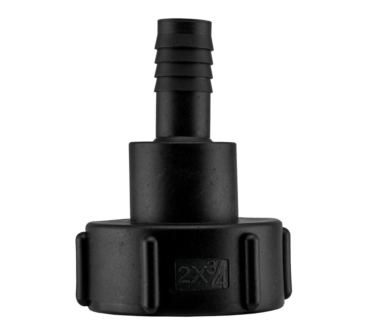 IBC S60X6 2" TANK ADAPTER 3/4" HOSEPIPE OUTLET - 60MM COARSE THREAD TO BARB 19MM