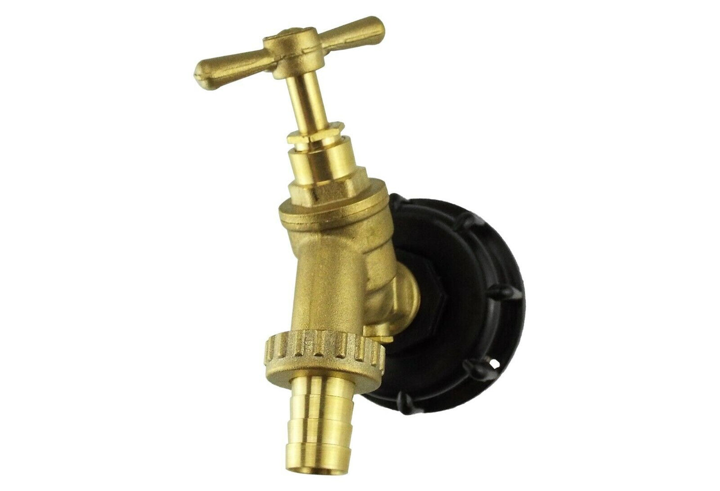 IBC TANK ADAPTER S60X6 60MM COARSE THREAD BRASS GARDEN TAP BARB + 20M HOSEPIPE