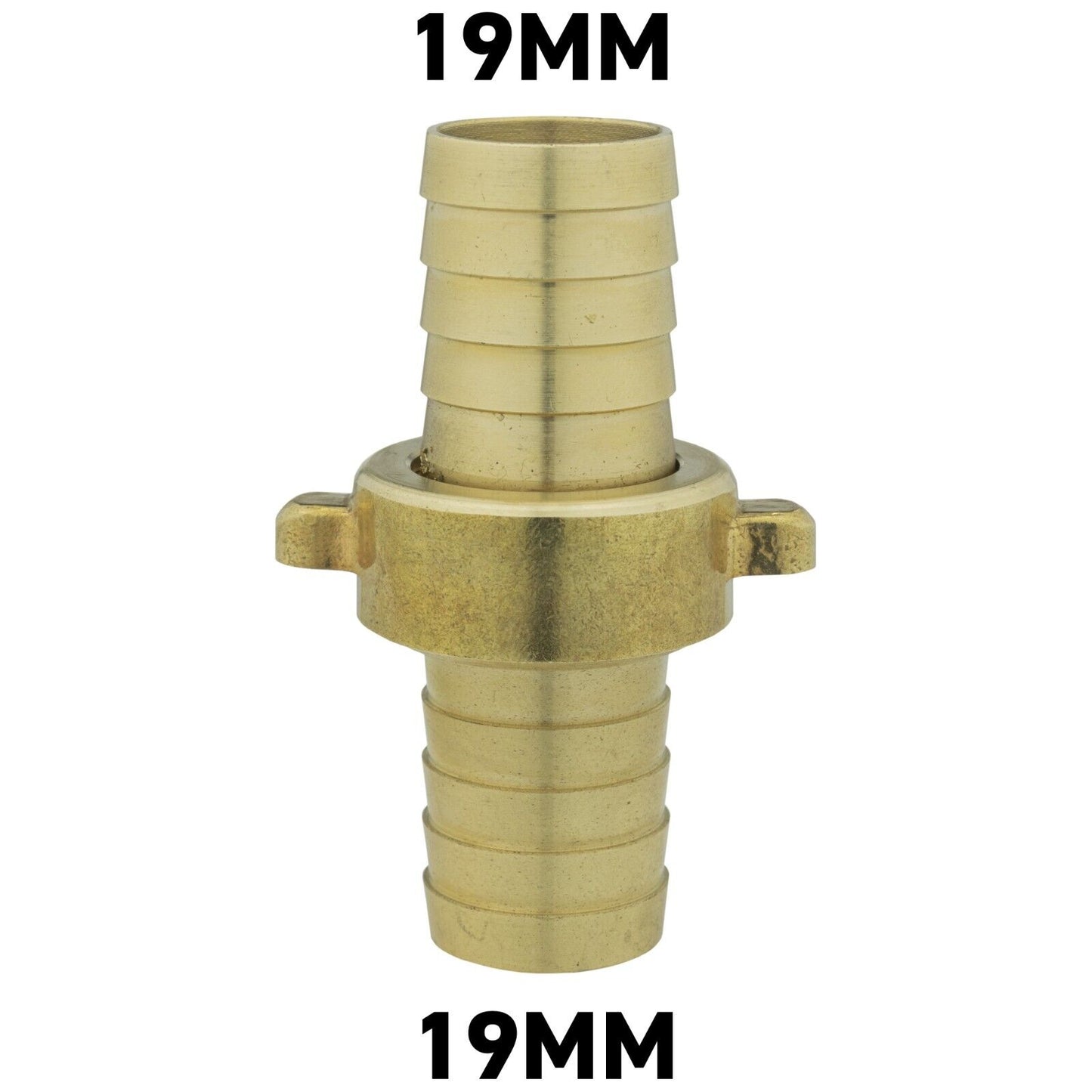 Straight Swivel Metal Brass Hose Joiner Barb Connector Air Fuel Water Pipe Tubes