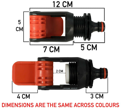 Kitchen Tap Connector to Garden hose Adaptor, Hozelock compatible - 4 COLOURS