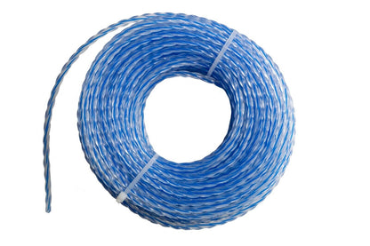 BLUE DUAL CORE TWIST Trimmer Line Strong 15M For Strimmers, up to 3MM THICK!