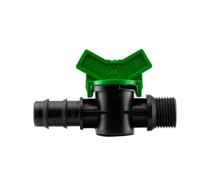 1/2" BSP Male - 20mm Male In Line Valve Tap Garden Water Fitting Irrigation