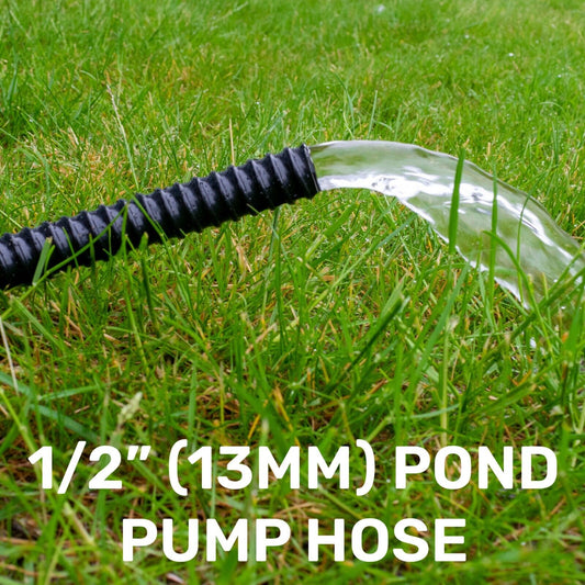 1/2" Black Flexible Pond Hose Corrugated Pipe Tube Filter Pump Tubing Flexi Koi