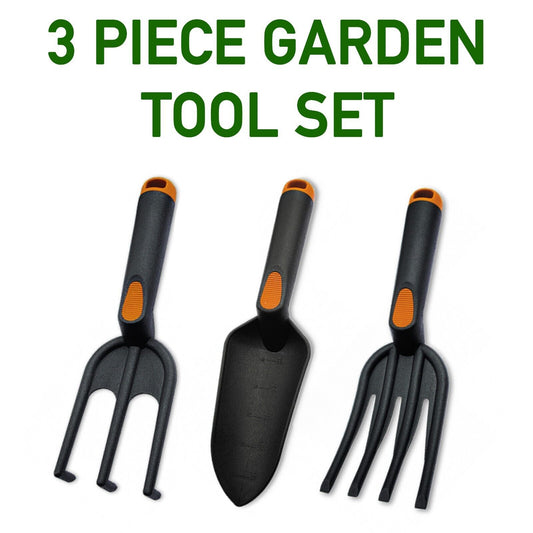 Garden Hand Tool Set Durable Plastic Trowel Fork Claw Soil Weeding Planting UK