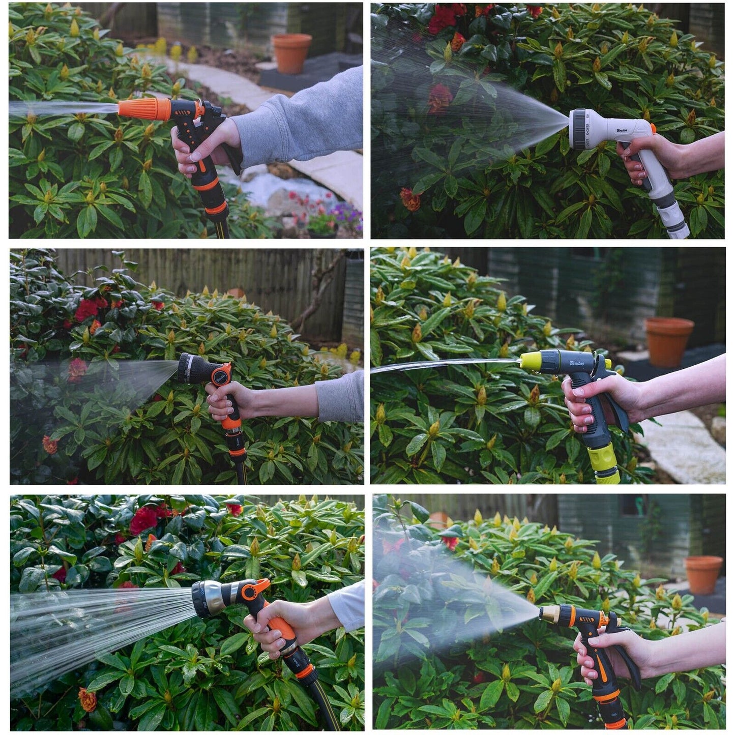 Garden Watering Hose Spray Gun, Multi Pattern Spray Function, ALL TYPES