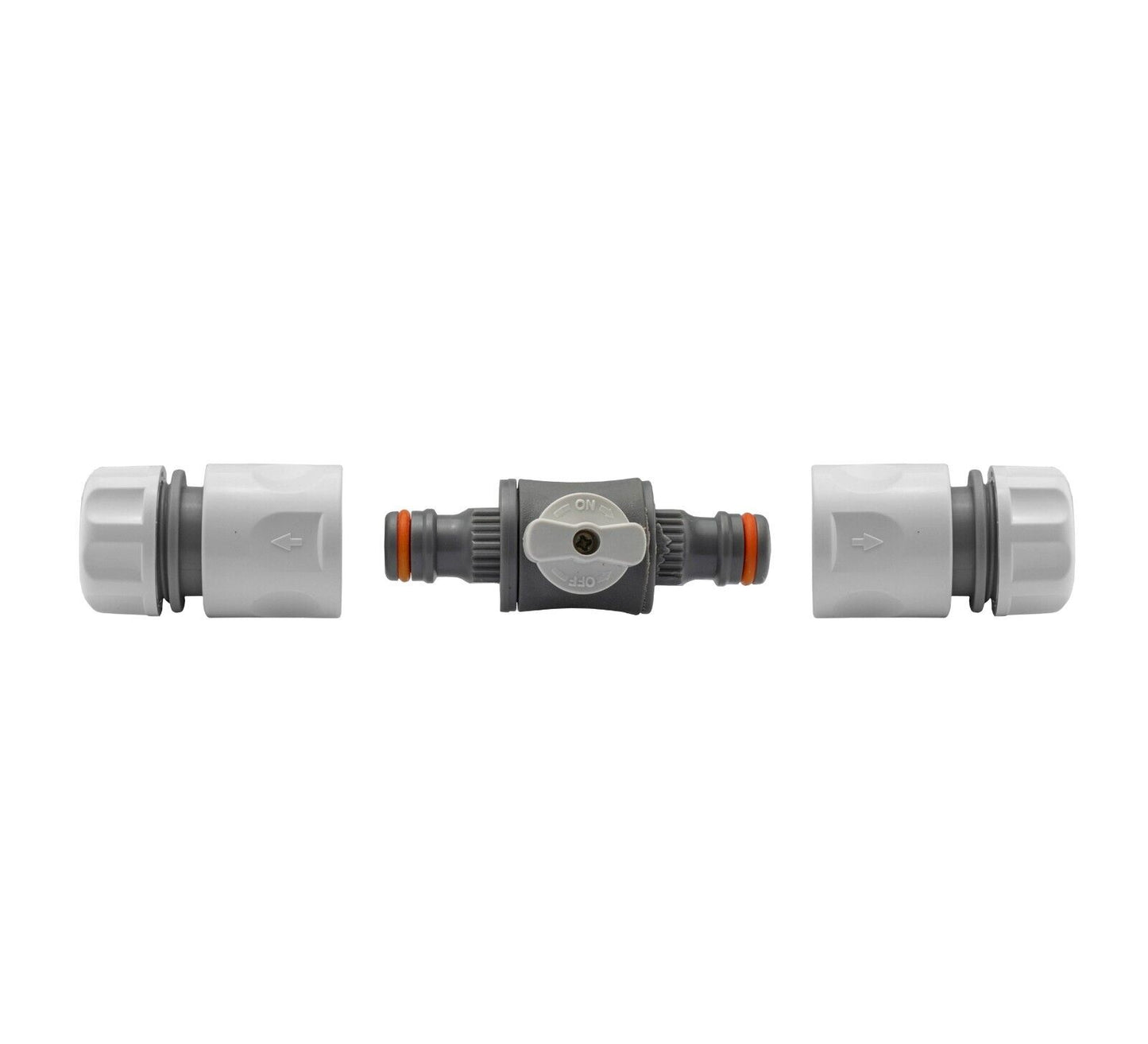 Garden Hose Connectors Fittings, Universal Standard, Hozelock Compatible, WHITE