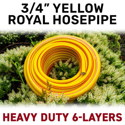 Royal Gold 6 Layer Heavy Duty High Flow 3/4" Hose Pipe