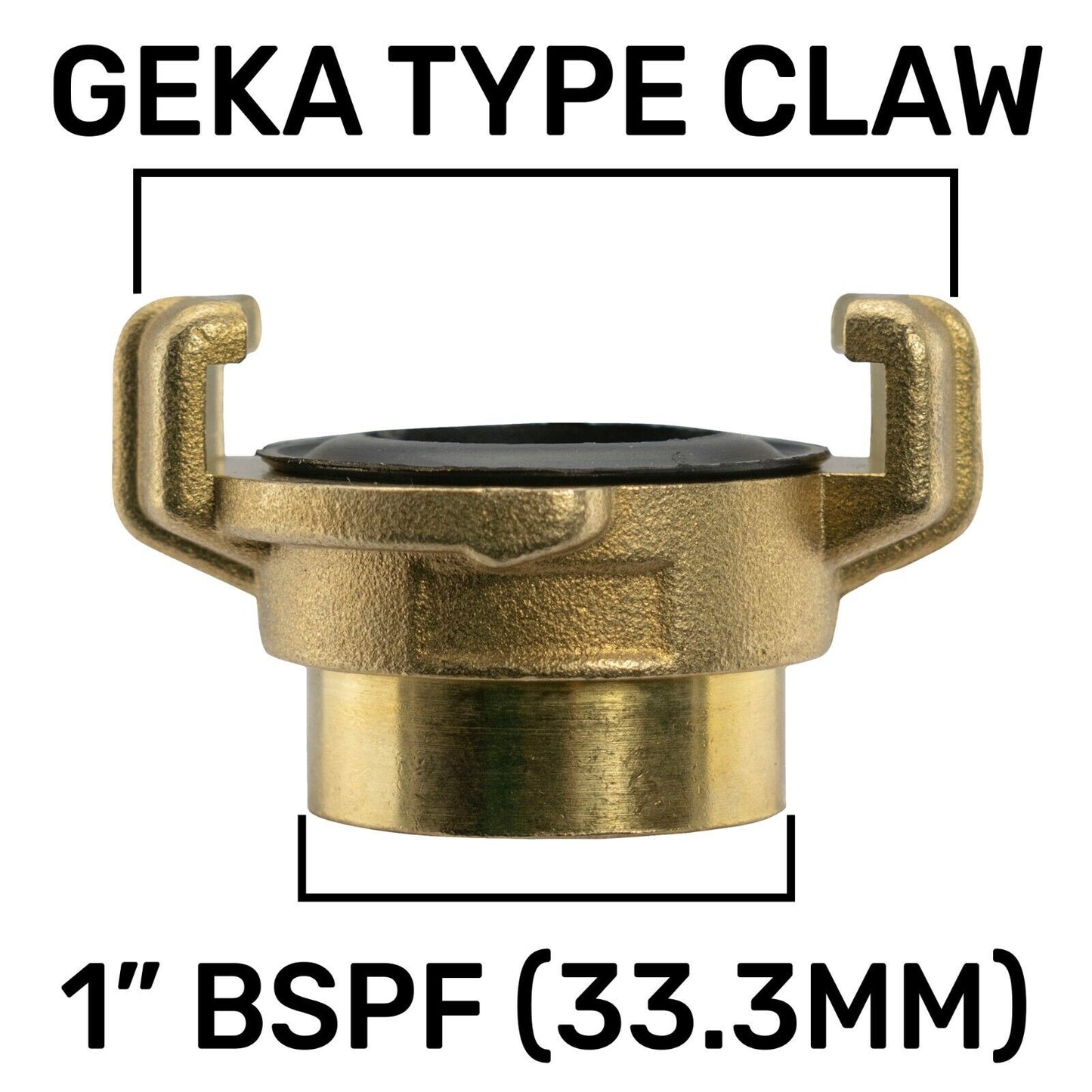 Brass GEKA Type Pro Quick Connect Claw Fitting Hose & Tap 1/2" - 1" BSP Coupling