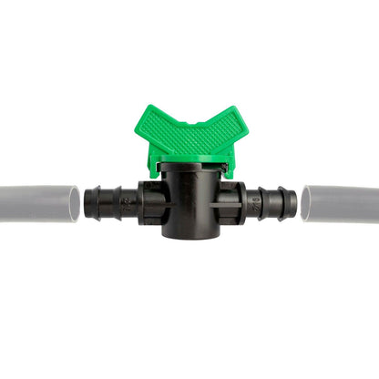 Plastic Pipe Valve 13mm/16mm Irrigation In Line Garden Watering Porous Connector